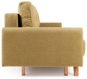 Żółta sofa rozkładana Bonami Selection Pop