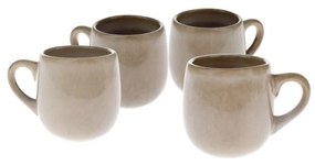 Beżowe ceramiczne kubki na espresso zestaw 4 szt. 100 ml – Dakls