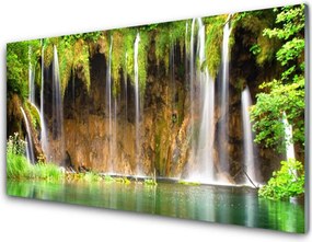 Panel Szklany Jezioro pod Górskim Wodospadem
