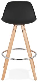 Czarny hoker Kokoon Anau, wys. siedziska 64 cm