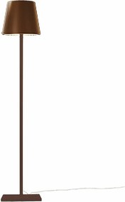 Lampa podłogowa Poldina Corten 230V z wtyczką 28x150cm - nowoczesny design aluminiowy