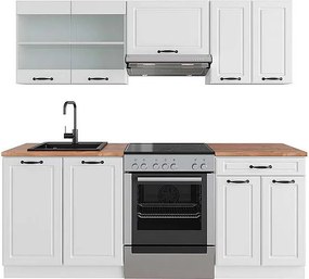 Aneks kuchenny biały dom wiejski/biały 200x60x81.6 r-line