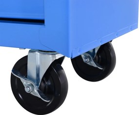Szafka narzędziowa wózek 5 szuflad niebieski homcom