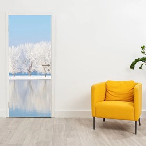 Fototapeta na drzwi - Zimowy krajobraz (95x205cm)