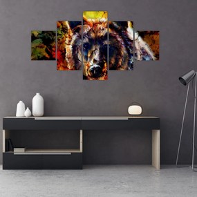 Obraz - Niedźwiedź, malarstwo (125x70 cm)