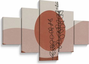 Obraz - Boho leaves N⁰1 (125x70 cm)