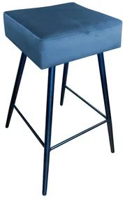 Hoker niski OLIMP VELVET ciemno niebieski ATOS