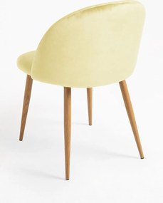 Zestaw 4 Krzese Vint Aksamitne