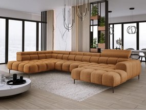 Narożnik PLAZA XL Lewostronny z elektryczną regulacją siedziska Tkanina EDEN 10 WERSAL