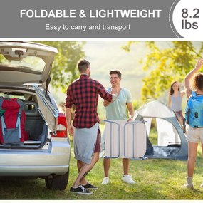 Outsunny Leżak ogrodowy wypoczynkowy składany 4 kolory Kremowy komfort i styl | Aosom PL