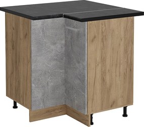 Szafka narożna beton 75.6x60x81.6 r-line