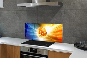 Szklany Panel Wieczorny Trening Koszykówki