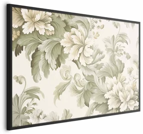 Plakat Vintage kwiaty 30x21 cm z ramą czarną bez marginesu ARTGEIST B