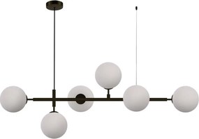 Żyrandol na lince ALISA 6xE14/40W/230V czarny