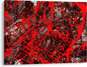 Obraz - Ekspresyjna abstrakcja (70x50 cm)