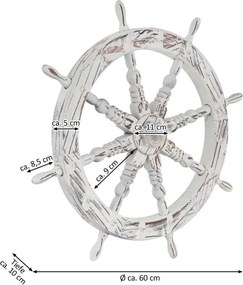 Garthen drewniany ster stylowa rustykalna dekoracja - 60 cm