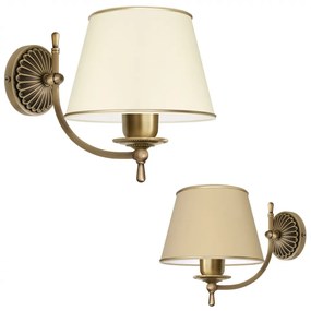 Ozdobny mosiężny złoty kinkiet L-K1AG