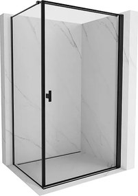 Mexen Mist-B  kabina prysznicowa uchylna prawa 100 x 120 cm, czarna ramka, czarna - 8A2T-100-120-70-70-P