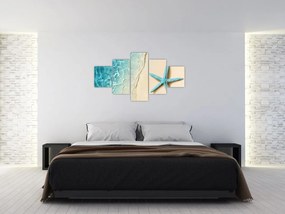 Obraz - Rozgwiazda na plaży (125x70 cm)