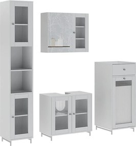 Zestaw mebli łazienkowych biały 60x30x58 malte