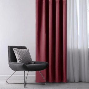 Bordowa zasłona zaciemniająca 140x245 cm Eyelets – Restilo