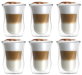 Z podwójną ścianką szklane kubki zestaw 6 szt. 250 ml – Vialli Design
