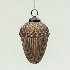Bombka szklana Acorn Gold 7x7x10 cm