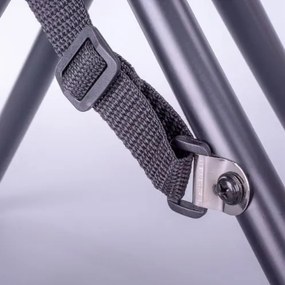 Składany stołek kempingowy - czarny