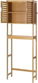 Szafka do Łazienki SucceBuy, Szafka nad Toaletą lub Pralką, Szafka Łazienkowa Oszczędzająca Miejsce, Naturalna