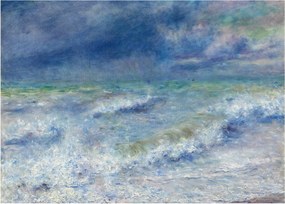 Obraz na szkle - Pierre-Auguste Renoir, Seascape, reprodukcje (70x50 cm)