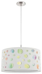 Eglo 202528 - Lampa dziecięca wisząca na przewodzie MONEDA 1xE27/60W/230V