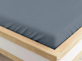 PrzytulneMieszkanie.pl Prześcieradło z gumką z mikrofibry szare 90 x 200 cm