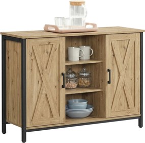 Komoda TAYLOR ARTISAN z otwartymi półkami, 100x70cm