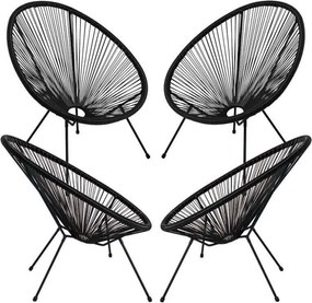 Zestaw 4 krzese Karibic