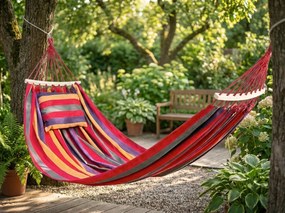 Kolorowy hamak z poduszką HAMAK dla 2 osób 190x150 cm