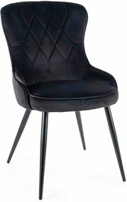 Pikowane krzesło z niskimi podłokietnikami Lotus Velvet