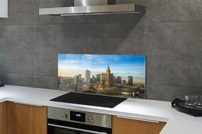 Panel szklany do Kuchni Nowoczesna Panorama Warszawy