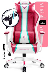 Fotel gamingowy Diablo X-One 2.0 Normal Size, Candy Rose
