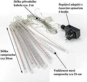 Łańcuch świetlny 180 LED - 10 barów, kolorowy