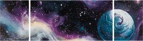 Obraz - Malowany wszechświat (170x50 cm)