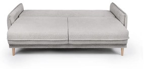 Szara rozkładana sofa z materiału bouclé 215 cm Patti – Bonami Selection