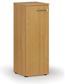 Szafa biurowa niska z drzwiami PRIMO WOOD, 400 x 420 x 1087 mm, buk