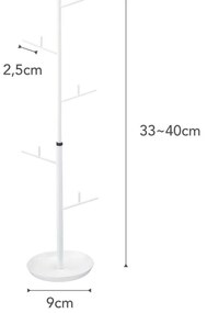 Biały stojak na drobiazgi/biżuterię YAMAZAKI Branch, 33-40 cm