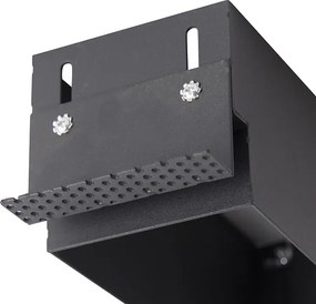 Wpuszczany reflektor czarny, regulowany i obrotowy, bez ramy, 2-punktowy - Oneon Honey