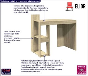 Proste biurko w kolorze dębu sonoma Ekson
