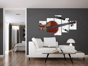 Obraz - Instrumenty muzyczne (125x70 cm)
