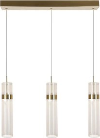Żyrandol LED na linkach AMBIENTE 3xLED/6W/230V 3000/4000/6000K złoty