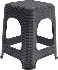 KADAX Taboret kuchenny Habol 45 x 26 cm, antracyt