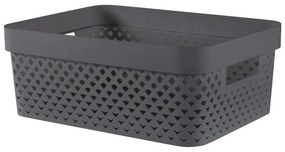 Ciemnoszary plastikowy pojemnik 36x27x14 cm Pure – Curver