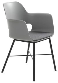 Szare krzesło Unique Furniture Wrestler